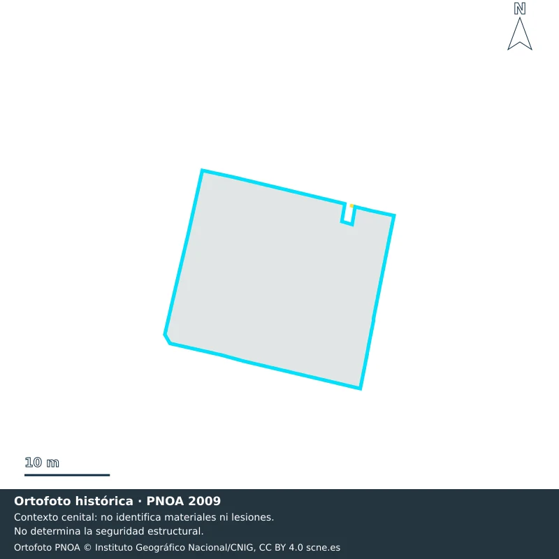 Comparación cenital histórica 2009 · PNOA 2009