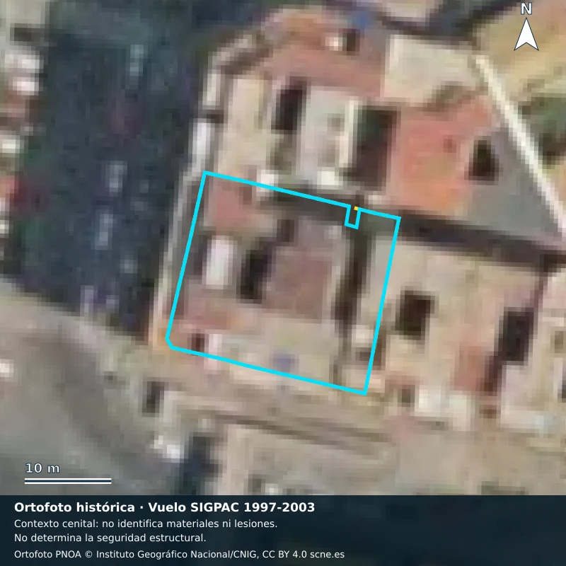 Comparación cenital histórica 1998 · Vuelo SIGPAC 1997-2003